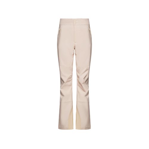 The Alessandra Pant by Halfdays, in a classic beige tone, is displayed against a white background.