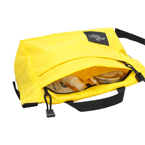 Bike Handle Bag Yellow Close up1