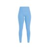 Sophia Legging by Halfdays shown against a plain white background, these light blue high-waisted compressive leggings are perfect for your next outdoor adventure.