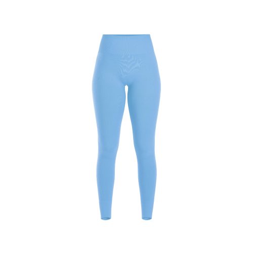 Sophia Legging by Halfdays shown against a plain white background, these light blue high-waisted compressive leggings are perfect for your next outdoor adventure.