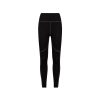 The Hallie Merino Legging from Halfdays features black high-waisted leggings with a contrasting seam design, crafted from a midweight blend, and displayed on a white background.