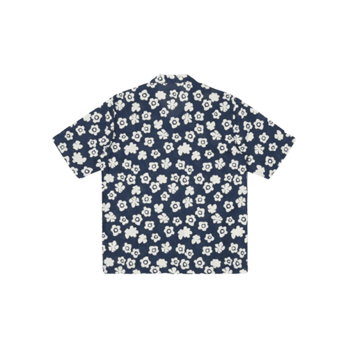 Road Shirt Indigo Flower Back