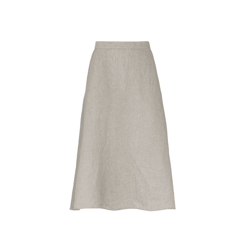 bea linen skirt grey