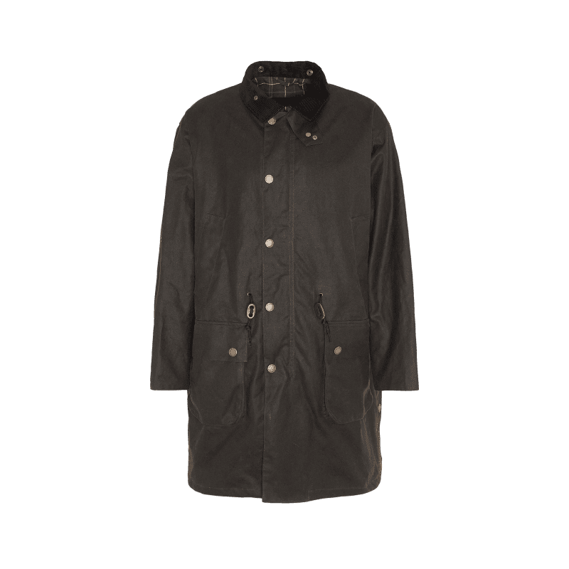 bedale wax trench olive