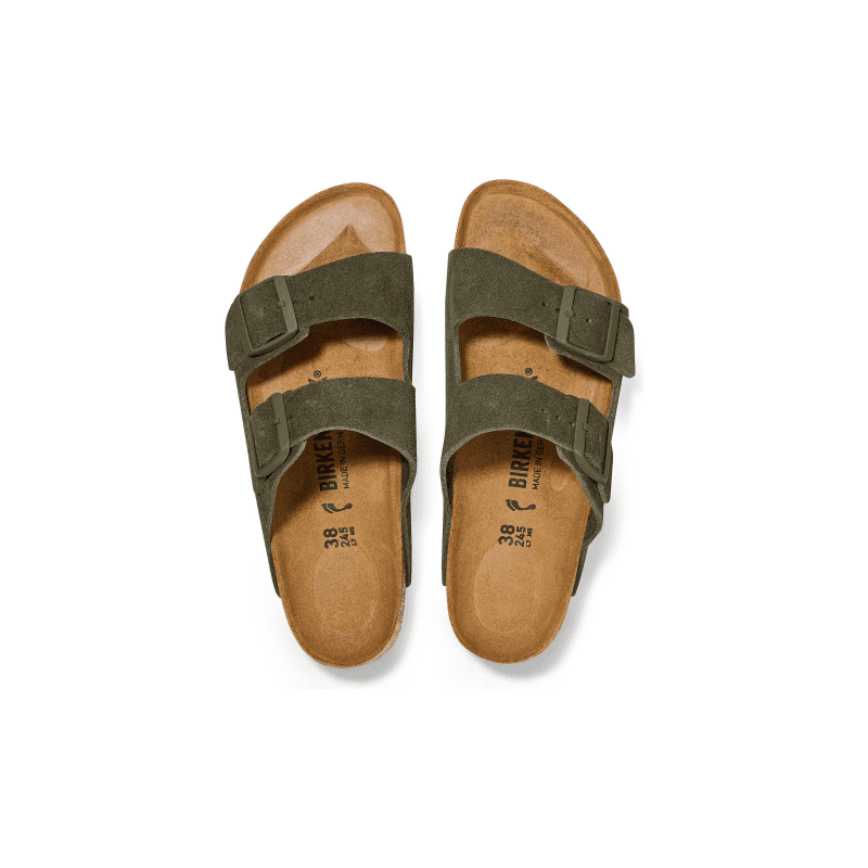 birkenstock fw23 m sandals arizona suede thyme 30800198860823