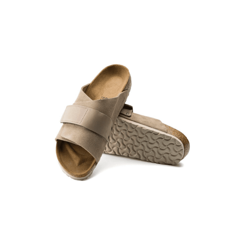 birkenstock u sandals kyoto suede taupe 30539819089943