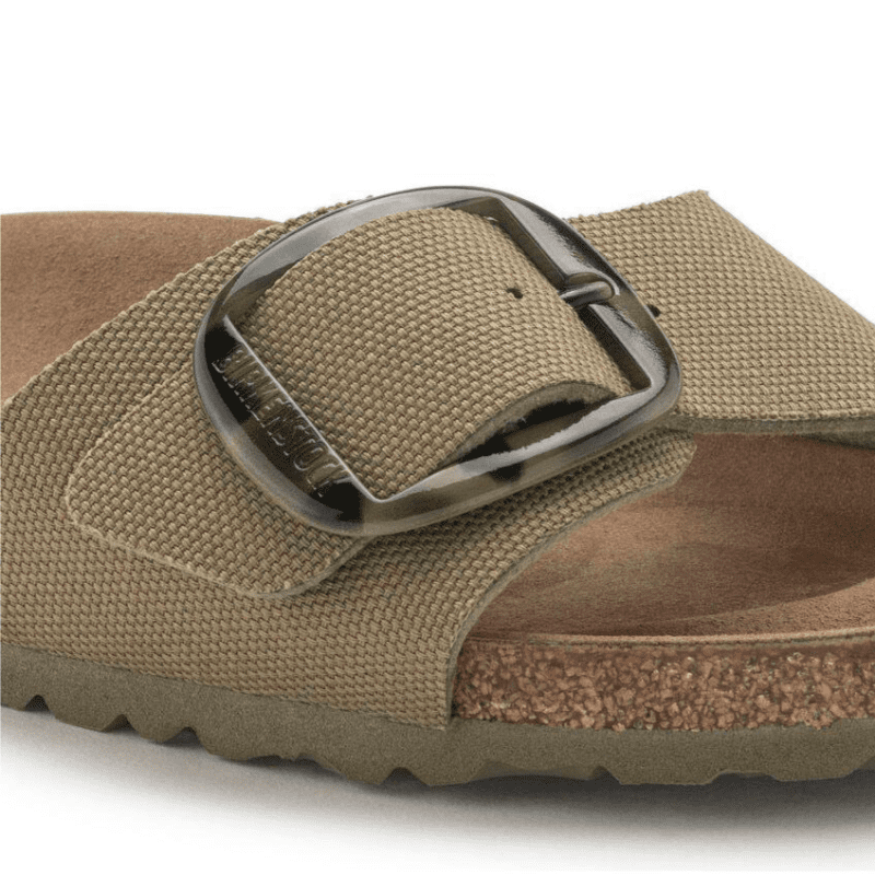 birkenstock w sandals madrid big buckle vegan faded khaki 30558829543447