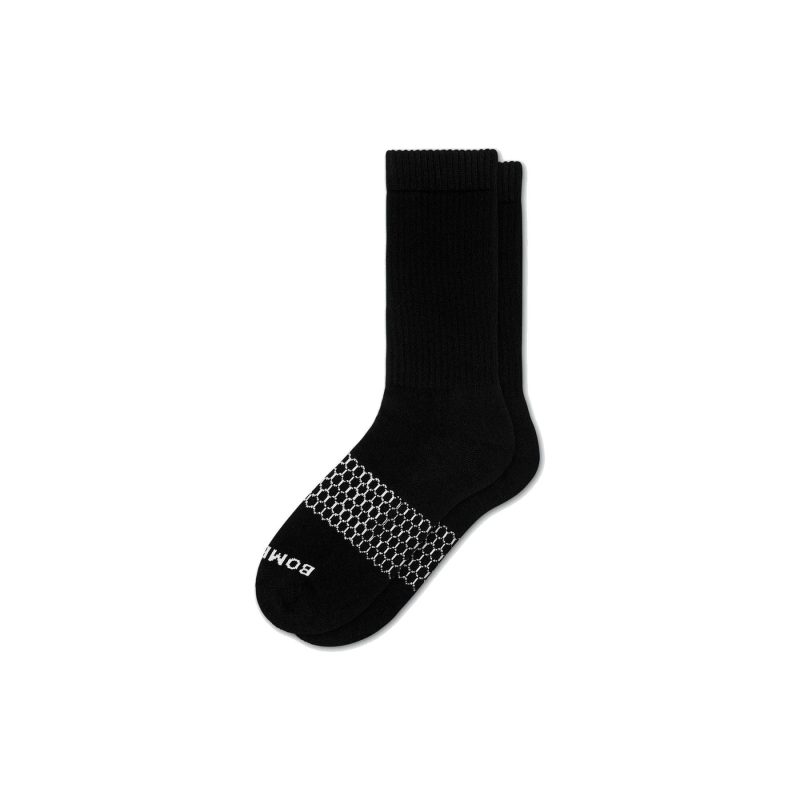 bombas socks women s solid calf black 28125366714391