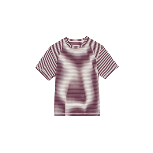 classic circular tee red stripe