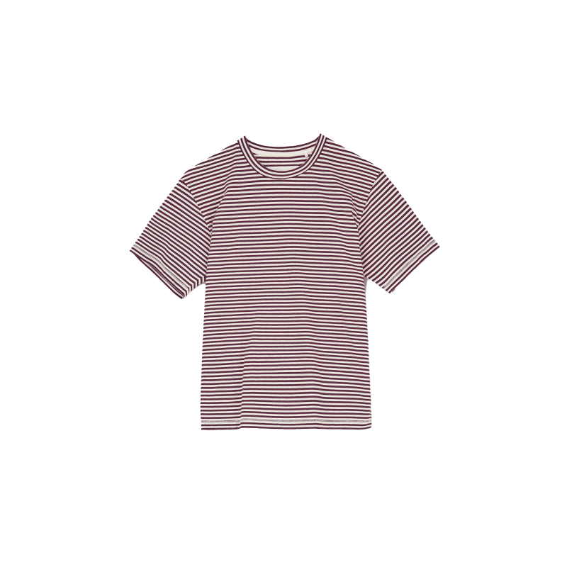 classic circular tee red stripe