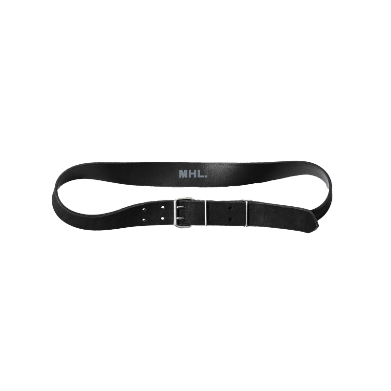 double prong belt black