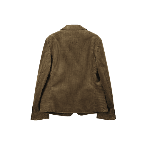 flap pocket blazer olive back