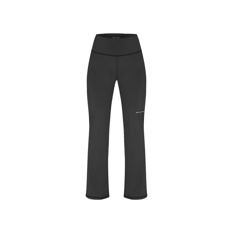 flattering high waist pants black