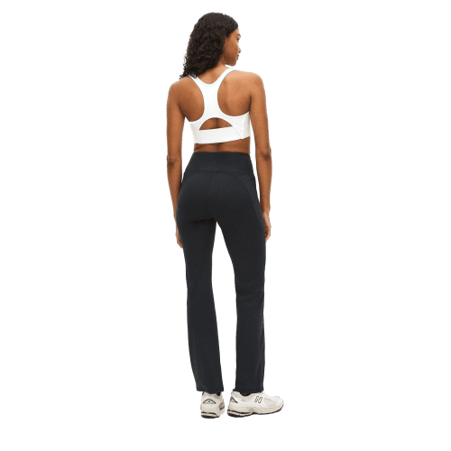 flattering high waist pants black m4