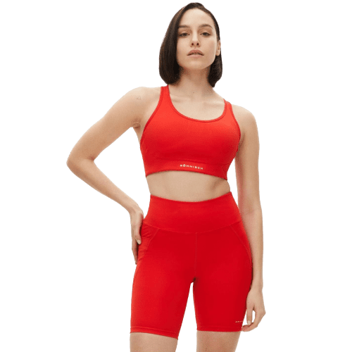 flattering sports bra red m1