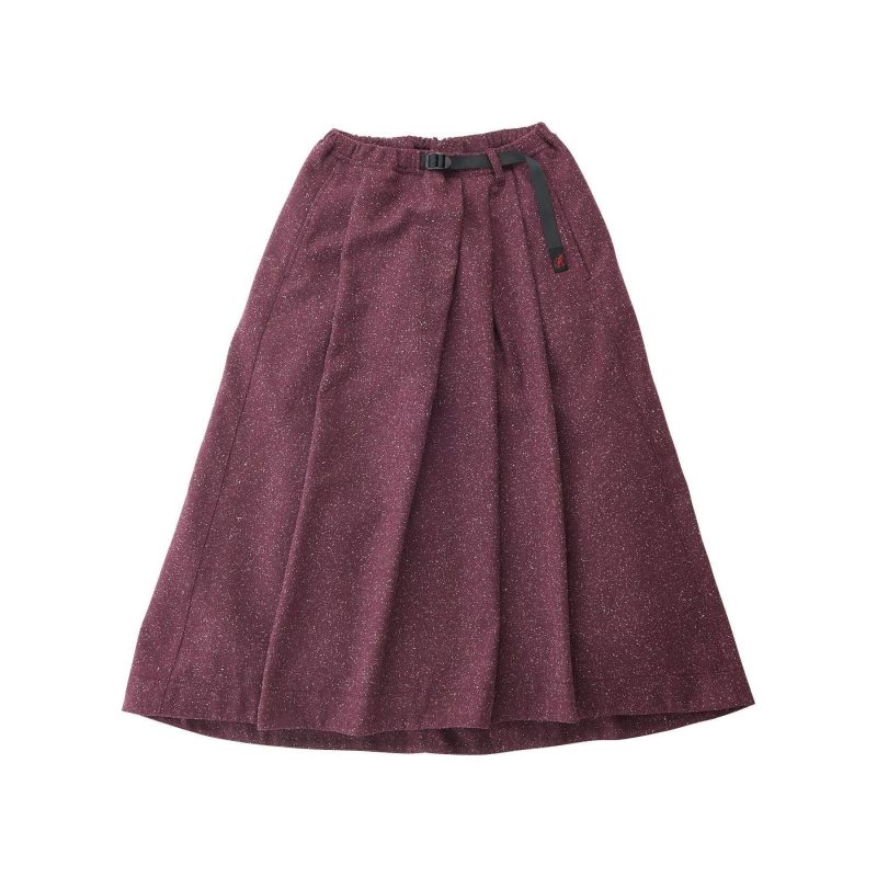 gramicci w skirt wool talecut skirt burgundy 30809258491927