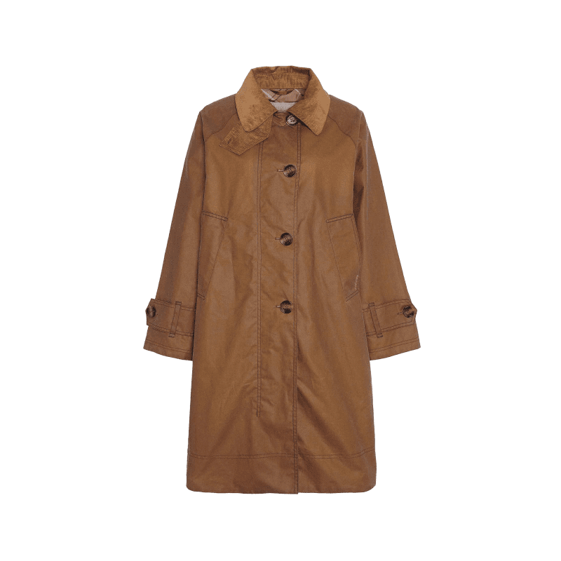 hartwick waxed car coat sand