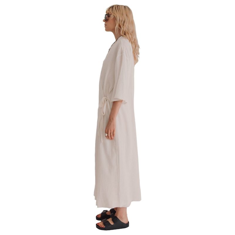 loomist dresses sile kimono dress off white 28153305104407