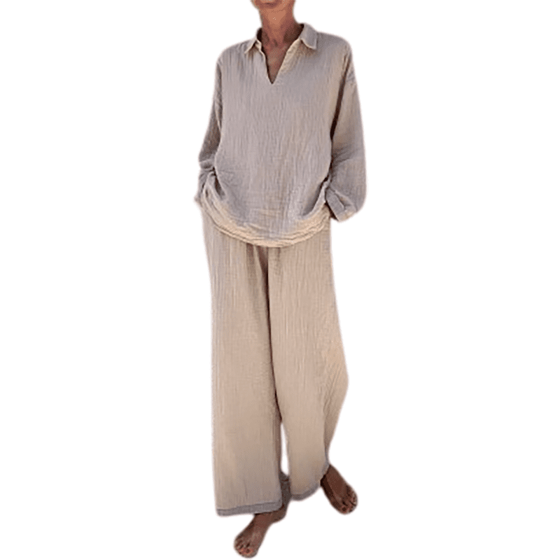 loomist w pants one size muslin pants taupe 29016803344407