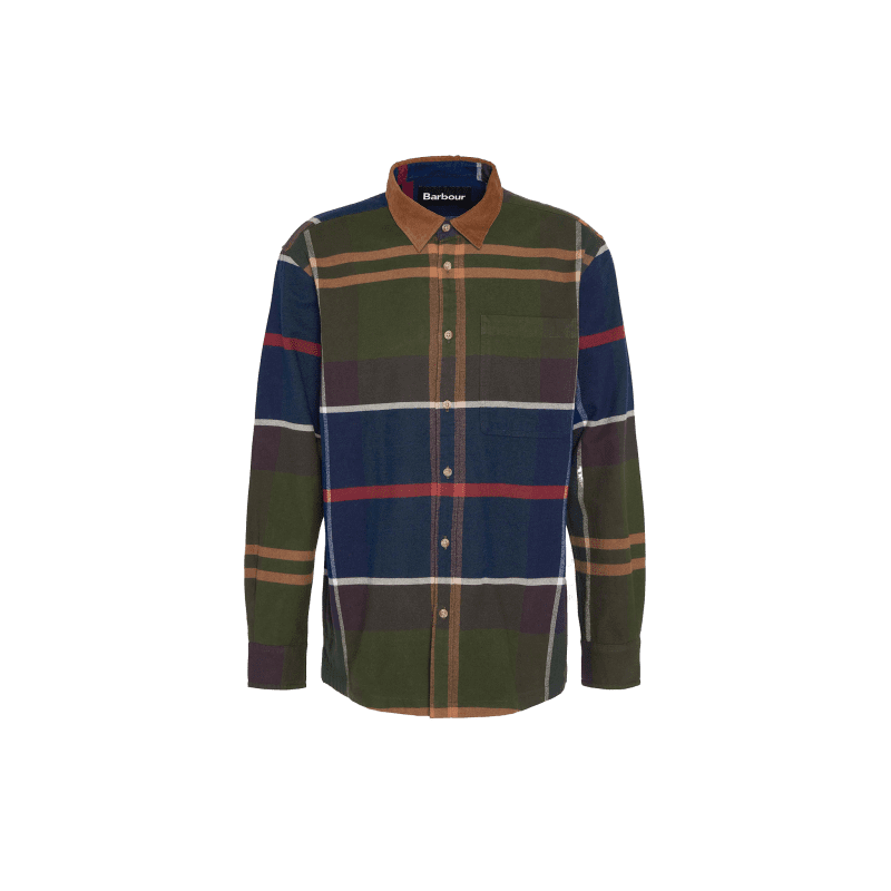 m bushlane oversized tartan shirt