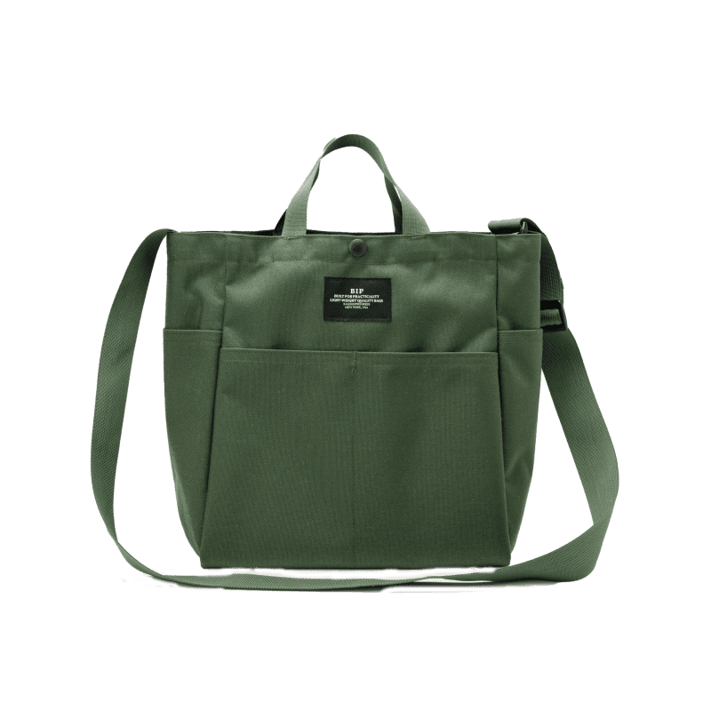 multi pocket bag olive