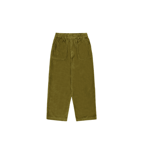 one tuck fatigue corduroy pants olive