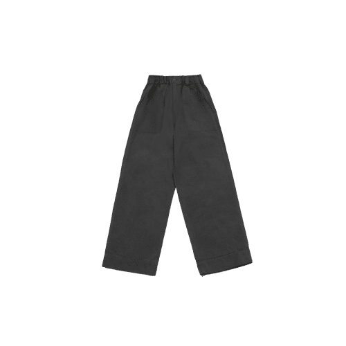 one tuck wide fatigue pant charcoal