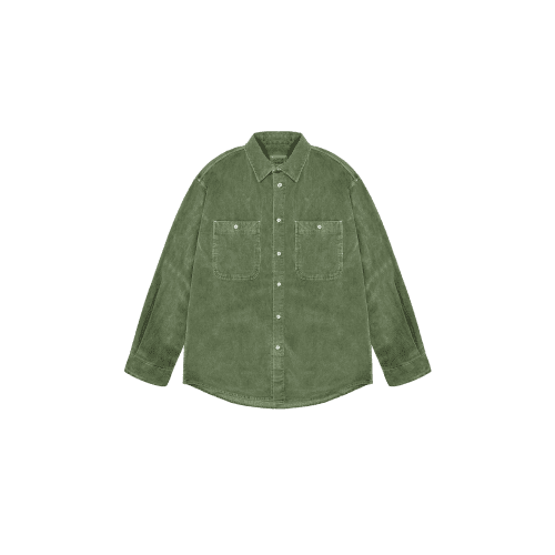 pigment corduroy shirt moss green