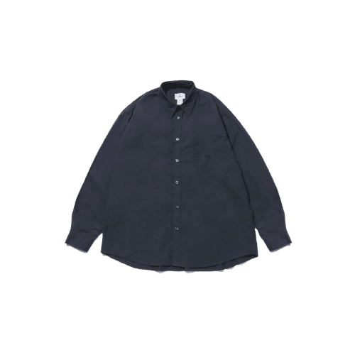 relaxed cotton shirt navy