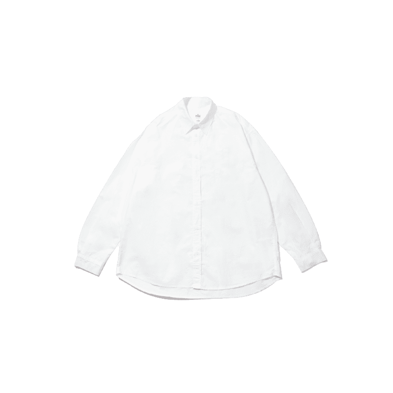 relaxed cotton shirt white