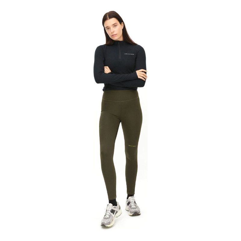 rohnisch w leggings thermal tights forest brown 30808462786583