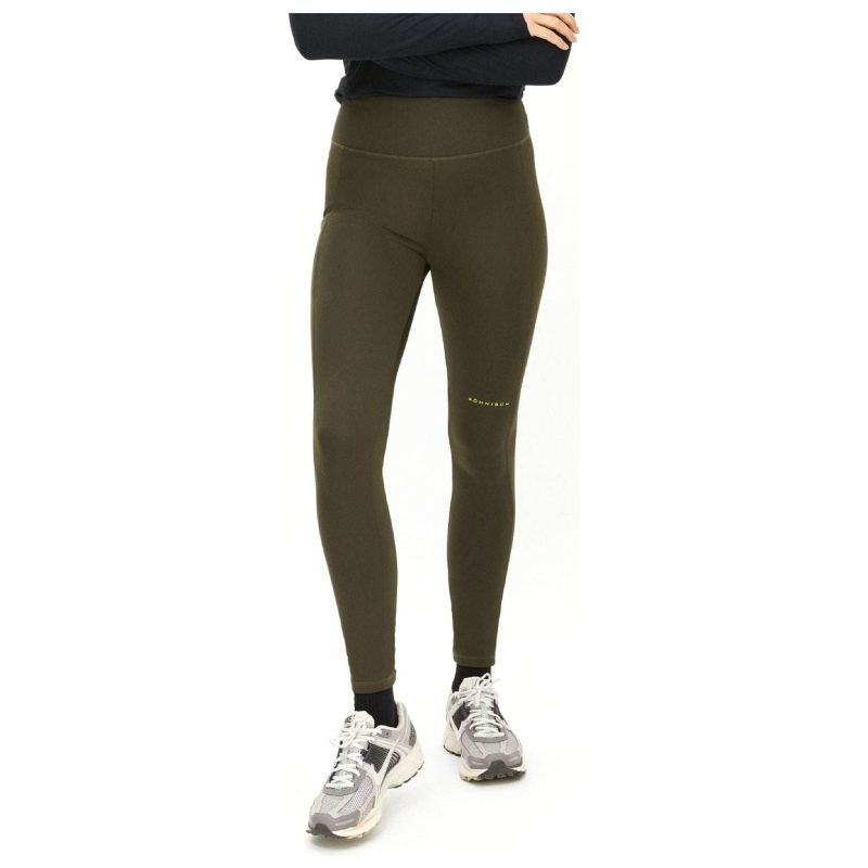 rohnisch w leggings thermal tights forest brown 30808462819351