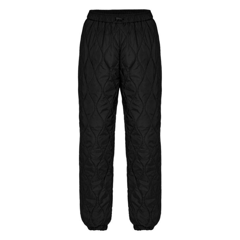 rohnisch w pants quilted pants black 30807547576343