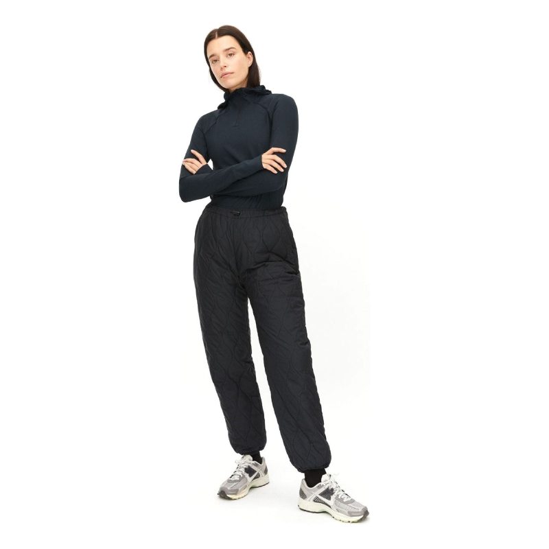 rohnisch w pants quilted pants black 30808458199063