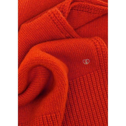 seven gauge fw23 scarf wool scarf arancione 30808439455767