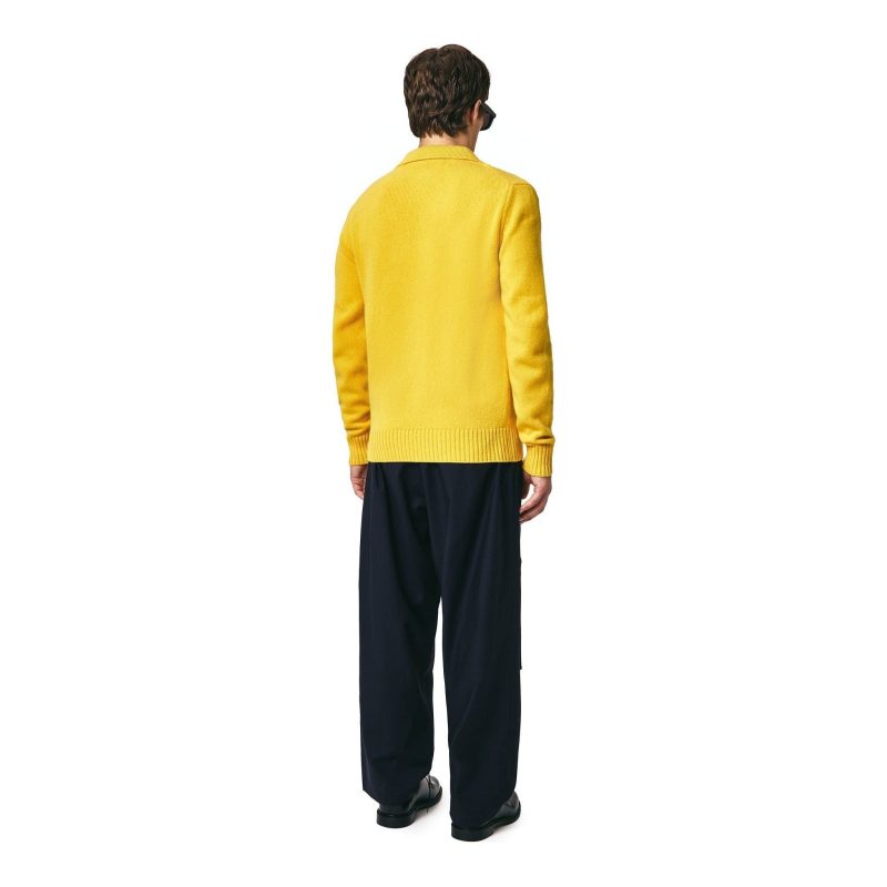 seven gauge fw23 u sweater wool polo giallo 30808437456919