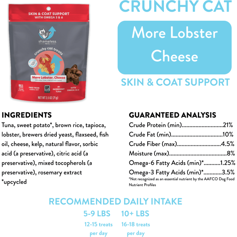 shameless pets more lobster cheese crunchy cat treats 31015972143127