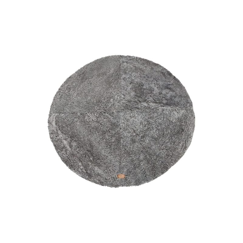 shepherd of sweden rug ebba round rug grey graphite 28154480328727