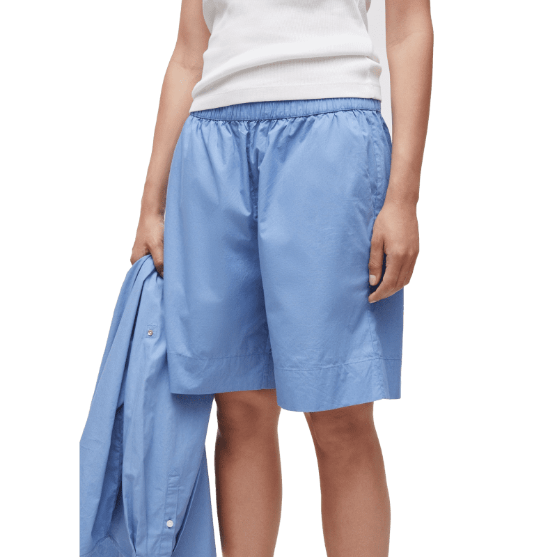 shorts long waterfall onmodel