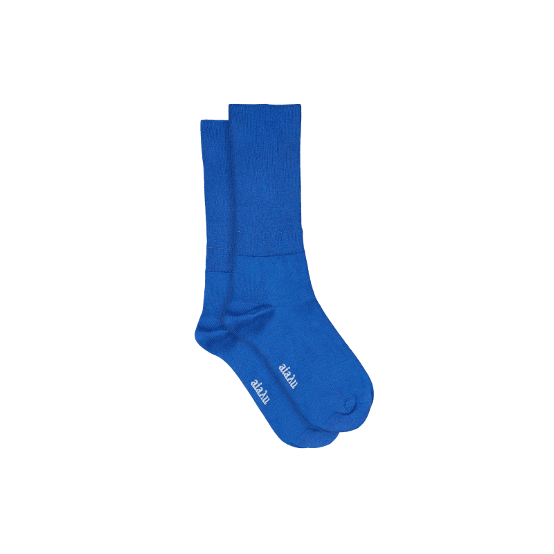 silk socks blue