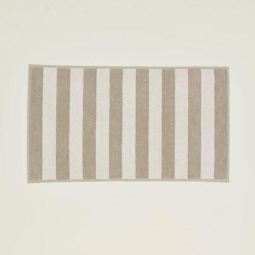 simple striped ivory bath mat HNY.600.50.054.000.progressive