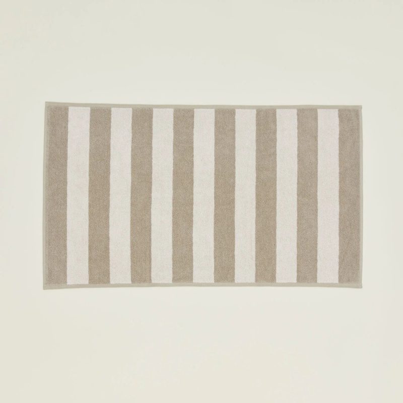 simple striped ivory bath mat HNY.600.50.054.000.progressive