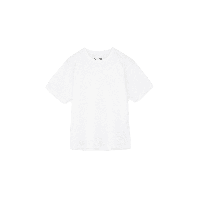 ss cotton tee white