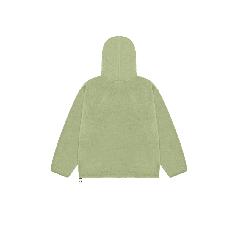 sunrise fleece snap hoodie melon back