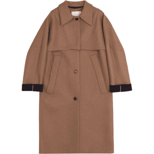 tela w outerwear bimba coat camel 29633094451223