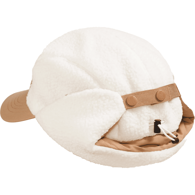 the north face u hat cragmont fleece trapper hat white almond butter 30946540027927