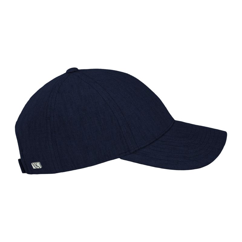 varsity headwear baseball cap linen cap deep sea navy 30537272098839