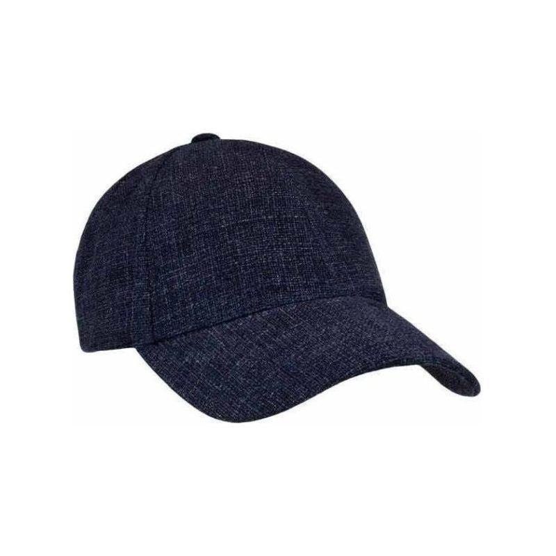 varsity headwear baseball cap linen cap navy melange 30555144060951