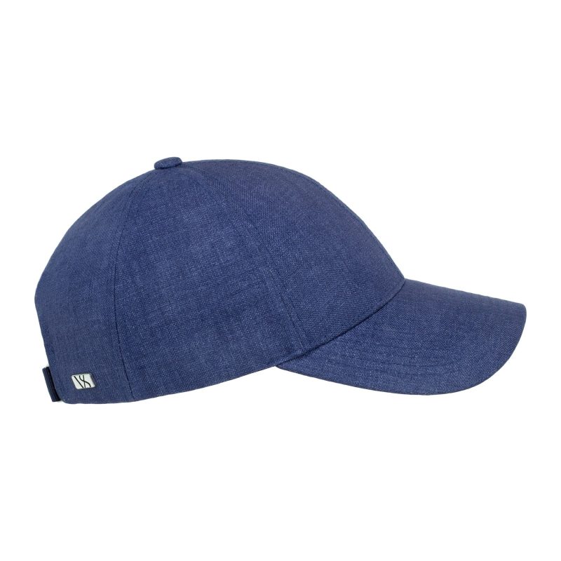 varsity headwear baseball cap linen cap oxford blue 30537277014039