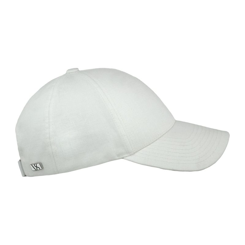 varsity headwear baseball cap linen cap shell white 30537277440023